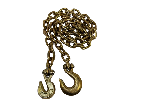 1/2" x 10' G70 Chain Grab Hook and Safety Hook w/ No Latch
