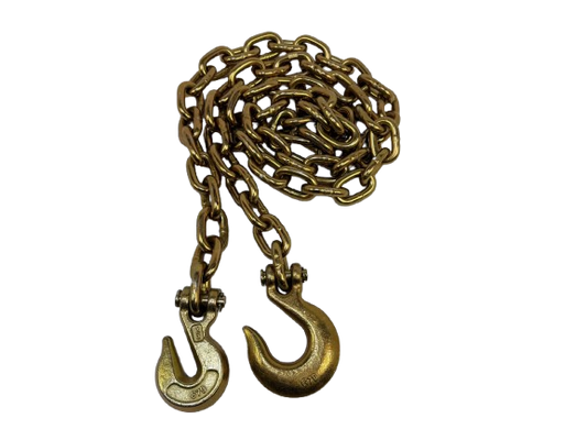 1/2" x 10' G70 Chain Grab Hook and Safety Hook w/ No Latch