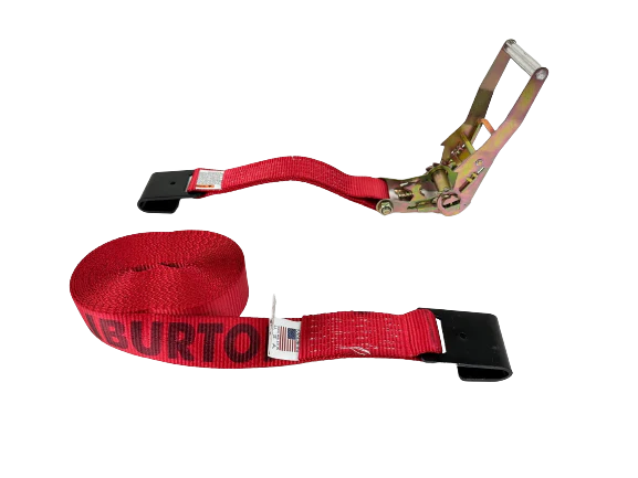 2" Professional Grade Flat  Hook Cargo Ratchet Strap
